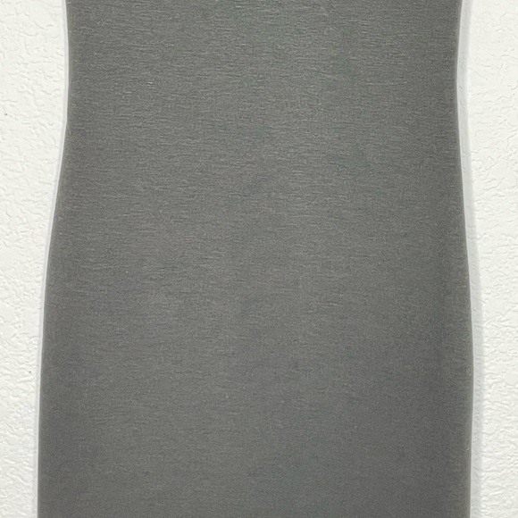 Alice & Olivia dress mini metallic gray with collar sz XS open back - Picture 7 of 14